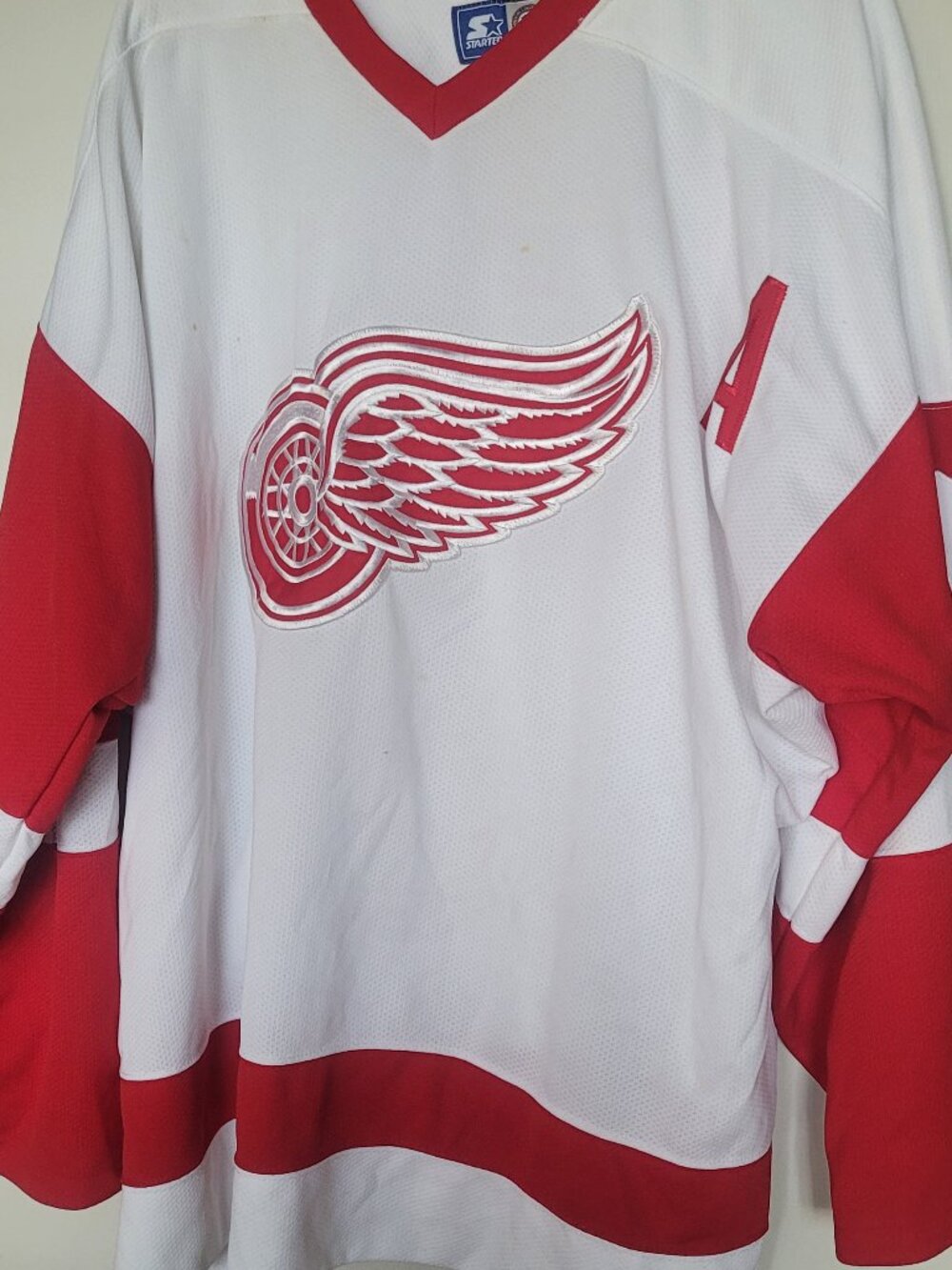 Vintage Starter Detroit Red Wings Alternate Captain Jersey - White- Size 2XL